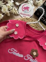 تیشرت شلوارک یقه گل - Image 8