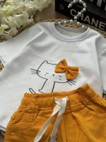 تیشرت شلوارک گربه پاپیونی - Image 2