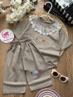 تیشرت شلوارک یقه گیپور - Image 5