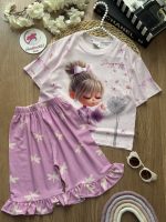 تیشرت شلوارک دختر و سنجاقک - Image 2
