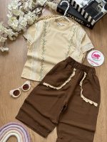 تیشرت شلوارک گلدوزی
