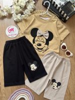 تیشرت شلوارک مینی پاپیونی - Image 2