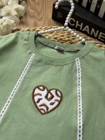 کراپ شلوار قلب گلدوزی - Image 8