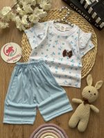 تیشرت شلوارک پاپیون ریز - Image 5