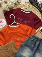 تیشرت شلوارک دیور نگینی - Image 2