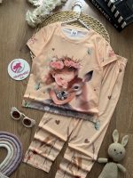 تیشرت شلوار دختر و آهو - Image 3