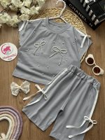 تیشرت شلوارک مروارید بندی - Image 2