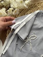 تیشرت شلوارک مروارید بندی - Image 7