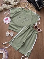 تیشرت شلوارک مروارید بندی - Image 3