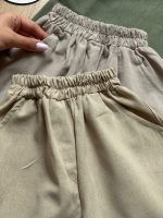 تیشرت شلوارک یقه دار لینن - Image 7