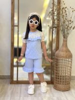 تیشرت شلوارک گیپور خالخالی - Image 12