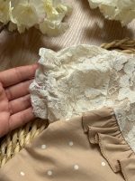 تیشرت شلوارک گیپور خالخالی - Image 7