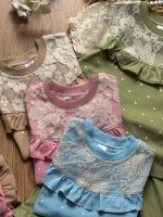 تیشرت شلوارک گیپور خالخالی - Image 2