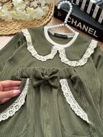 بلوز شلوار پلیسه یقه گیپور - Image 9